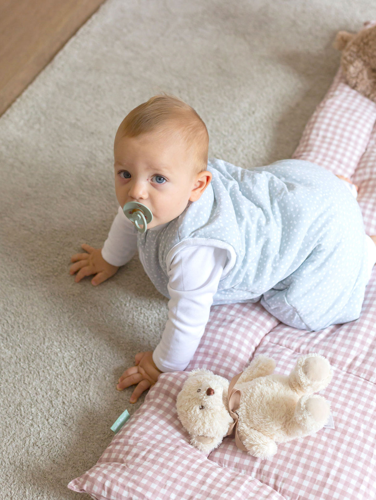 Alfombra de juego para bebé y saco de dormir de invierno para bebé