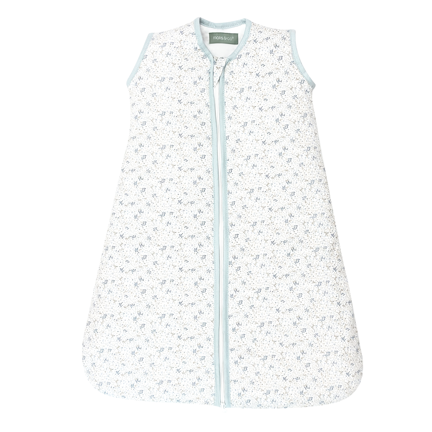 molis&co. Saco de dormir para bebé. 1.0 TOG. Ideal para primavera y otoño.  100% algodón. OEKO-TEX 100. (Adriatic Check, 18-36 meses)